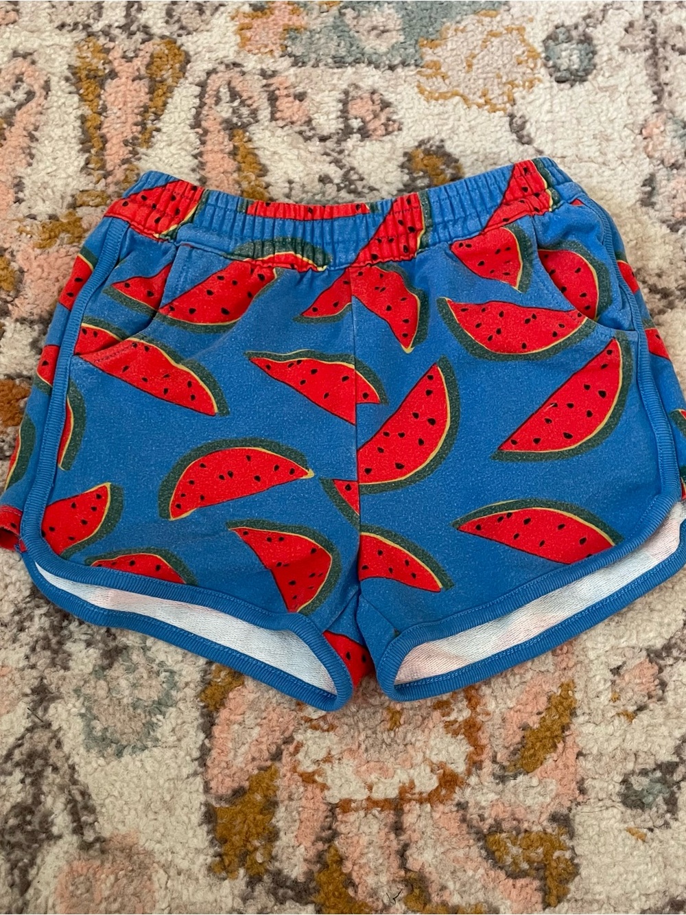 Hanna Andersson Blue Watermelon Slice Shorts
